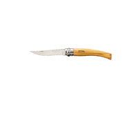 Opinel 001144  - 8.5cm Stainless Steel Slimline Outdoor Knife, No 6 (Olivewood Handle)