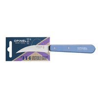 Opinel 001927 - 7cm Stainless Steel Curved Vegatable Knife (Sky Blue Handle)