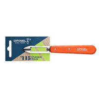 Opinel 001931 - 6cm Stainless Steel Vegetable Peeler (Tangerine Handle)