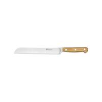 Maserin 0AU631221 - 21cm Stainless Steel Bread Knife (Olive Wood Handle)
