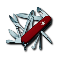 Victorinox 1.4723 - Deluxe Tinker Medium Pocket Knife with Combi-Pliers (Red)