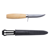 Morakniv 111-2103 - 76mm Carbon Steel Junior 73 Woodcarving Knife (Birch Wood Handle)