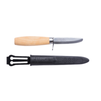 Morakniv 12991 - 72mm Stainless Steel Rookie Woodcarving Knife, Blunt Tip
