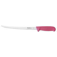 Victory Knives 250625200PINK - 2.5mm x 25cm Stainless Steel Narrow Filleting Knife (Pink Progrip Handle)
