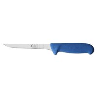 Victory Knives 2700015200BLUE - 2.5mm x 15cm Stainless Steel Narrow Straight Boning Knife (Blue Progrip Handle)