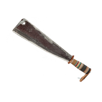Falci Tools 290213-32 - 33cm Carbon Steel Giustina Straight Billhook (Leather Handle)