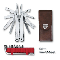 Victorinox 3.0235.L - Swiss Multitool Spirit X Plus L, with 35 Functions & Leather Pouch