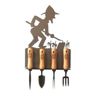 Dewit 3479  - Set of 4 Greenhouse  Tools on Tool Rack
