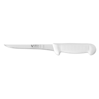 Victory Knives 5700015115 - 1.5mm x 15cm Stainless Steel Superflex Narrow Straight Boning Knife (White Plastic Handle)