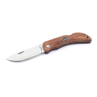EKA 606608  - 90mm Stainless Steel Swede 10 Folding Knife Wooden Handle