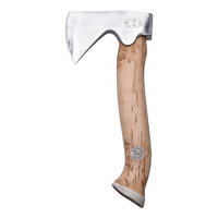 Karesuando 78-4013  - 0.69kg 'Stoera Aksu' Large Hunting Axe (Curly Birch & Moose Antler/Reindeer Antler Handle)