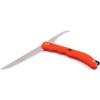EKA 784602 - 130mm Stainless Steel Duo (Gut/Fillet) Knife (Orange Eka Proflex Handle)