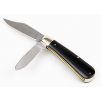 Joseph Rodgers 78BSat - 55mm Clip Point Knife & 50mm Castrator Knife (Blackwood Scales)