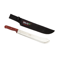 Falci Tools 82013000 - 36cm Stainless Steel Machete (Wood Handle with Black Sheath)
