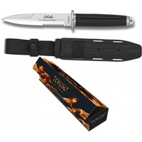  Albainox AL32381 - Tokisu 15cm Fixed Blade Tactical Knife (Rubber Handle)