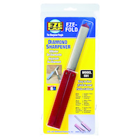 EZE-LAP EZE-Fold591 - Oval Foldable Diamond Sharpener (Fine 600 Grit, With Red Handle)