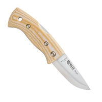 Helle-Berget - 55mm Sandvik 12C27 Stainless Steel Folding Knife (Beige Canvas Micarta)
