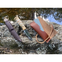 Helle Arv triple laminated stainless steel knife & Sharpening Stone Bundle