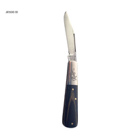 Joseph Rodgers JR1500B1Sat - 55mm Satin Finished Stainless Steel Folding Knife (Black Wood Scales Handle)