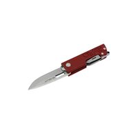 Maserin 214-R - 60mm 440C Stainless Steel, DI-DUT Multitool Folding Knife (Red Anodized Aluminum Handle)