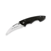Maserin M242-RK - 75mm 440C Stainless Steel Rescue Knife (Black Anodized Steel Handle)