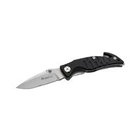 Maserin M283-1N - 90mm N690 Stainless Steel Rescue Knife (Black Anodized Aluminum Handle)