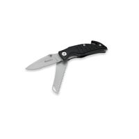 Maserin M283-2N - 90mm N690 Stainless Steel Rescue Knife (Black Anodized Aluminum Handle)