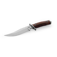 Maserin M987SA - 440mm Stainless Steel Siberian Recurve Blade (Paosantos Mahogany Wooden Handle with Sheath)