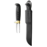 Marttiini MA819011 - 50mm Stainless Steel Condor Fish Fork (Black Rubber Handle with Plastic Sheath)
