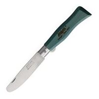 MAM_2004-Blue - 75mm Stainless Steel Round Tip Pocket Knife - (Blue Handle)