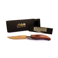 MAM_2017 - 90mm Stainless Steel Iberica Pocket Knife Bronze Titanium Treated with Blade Lock (Bubinga Wood Handle)