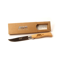 MAM_2085 - 83mm Black/Titanium Douro Pocket Knife with Blade Lock(Bubinga Wood Handle)