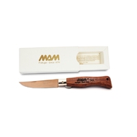 MAM_5000 - 75mm Bronze Titanium Douro Pocket Knife (Bobinga Wood Handle)
