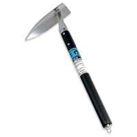 Nisaku 178  - 140mm Stainless Steel Sankaku/Delta Hoe (300mm Black Laquered Wood Handle)