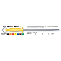 Egginton P203129 - 12" Professional Round Sharpening Steel, Diamond (Black Handle)