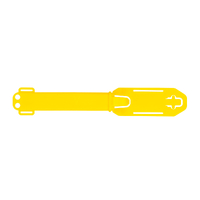 Victory Knives S7Y - AP Underwater Dive Sheath to suit up to 17cm knife  (Yellow Plastic)