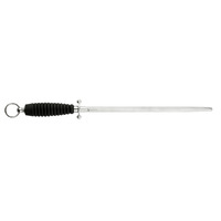 Victory Knives TI43BK - 30cm Flugel Steel, Fine Grit (Black Plastic Handle With Ring)